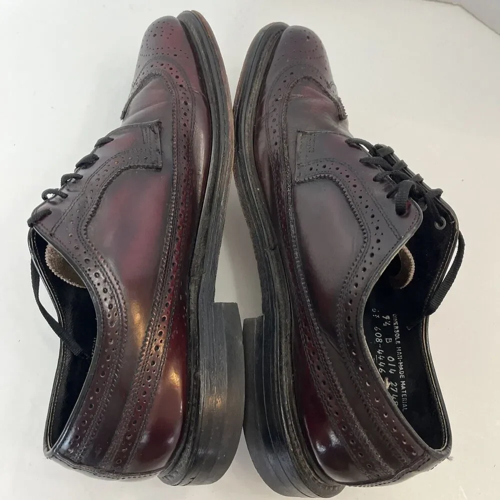 VTG O’Sullivans‎ Coburne Square Dress Shoes Size Mens US 9.5 Wingtip Oxford USA